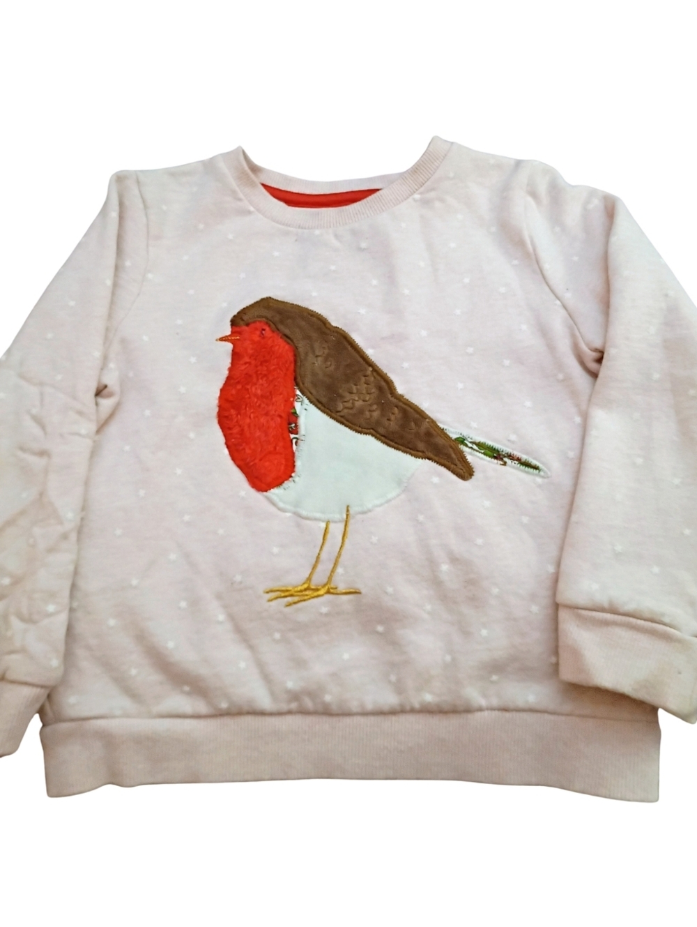 Mini Boden Pink Bird Sweatshirt